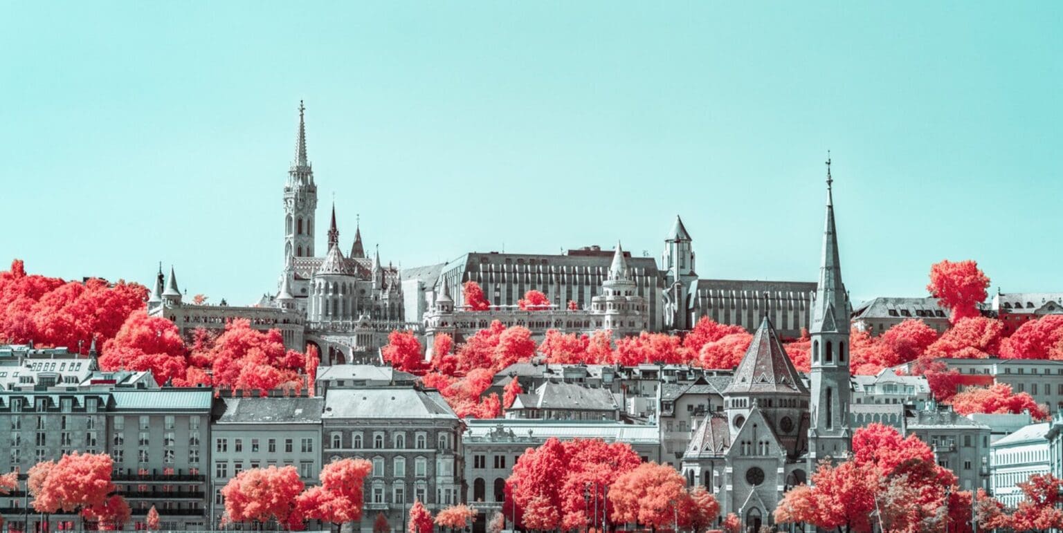 Infrared Camera Photos of Budapest