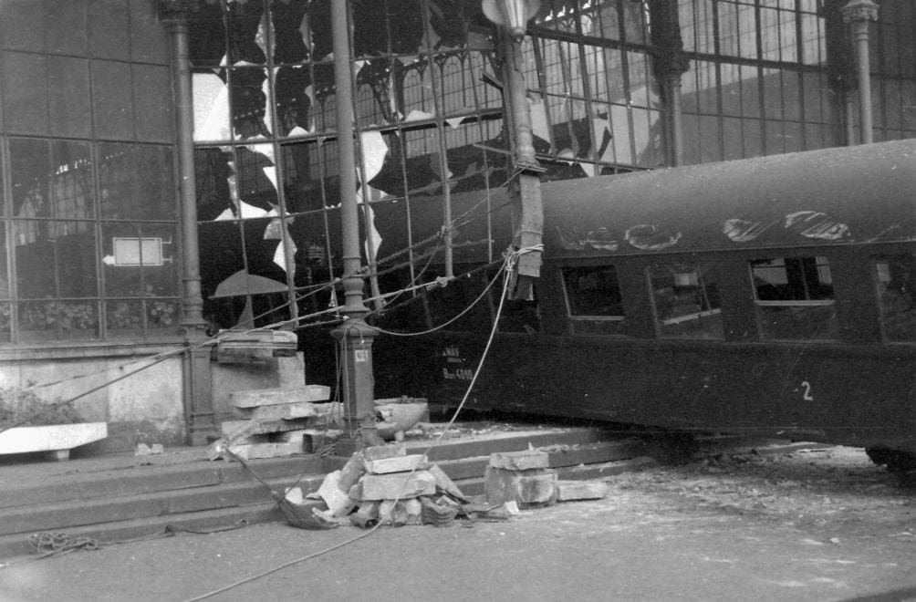 Train Accident in Central Budapest