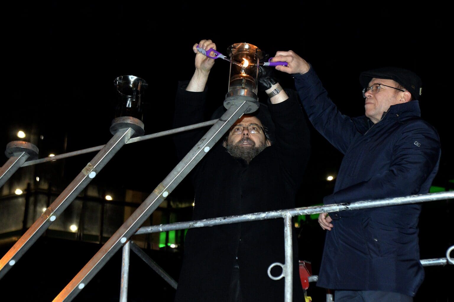 First Hanukkah Candle Lit in Budapest