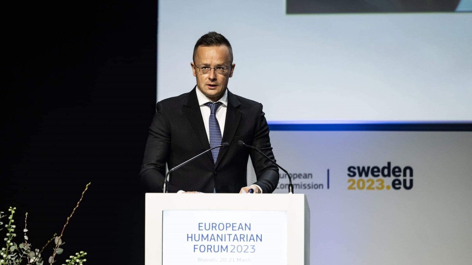 Minister Szijjártó Talks About the Largest Humanitarian Aid Effort in Hungarian History in Brussels
