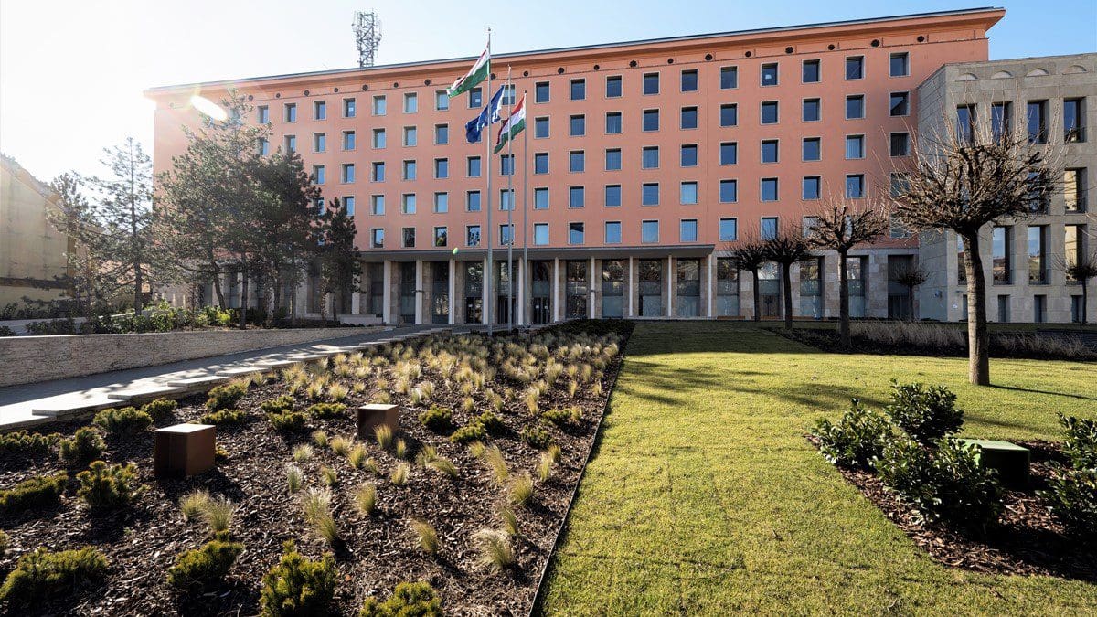 The building of the Budapest Stock in Buda.