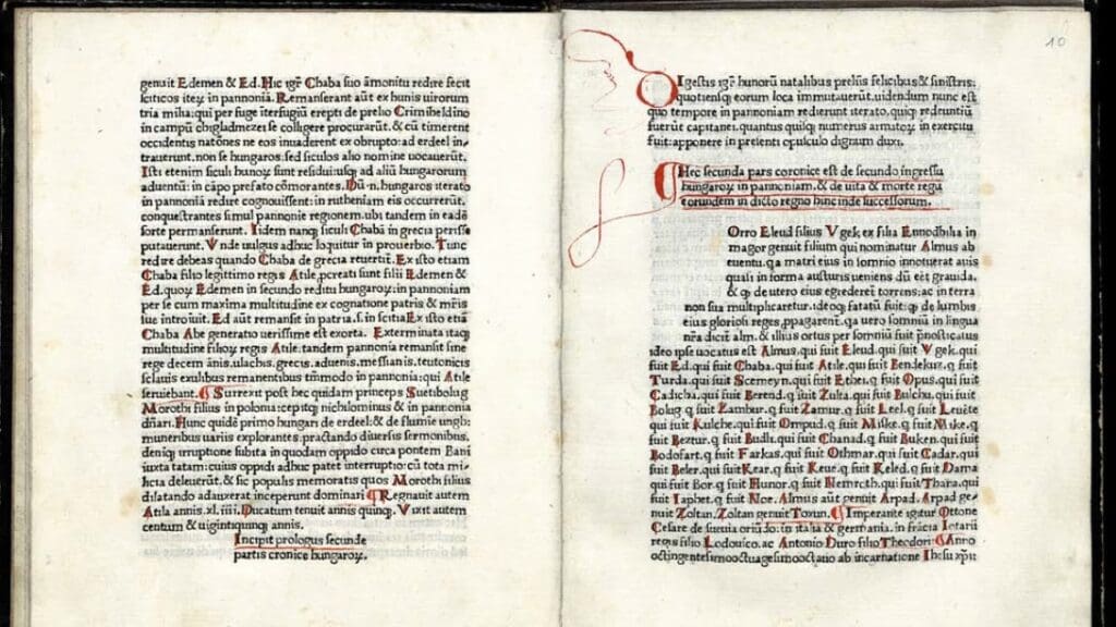 Buda Chronicle — The First Printed Book in Hungary