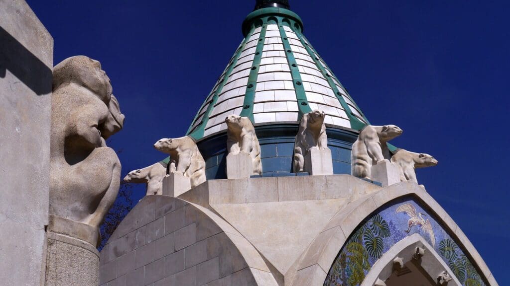 The entrance of the Budapest Zoo.