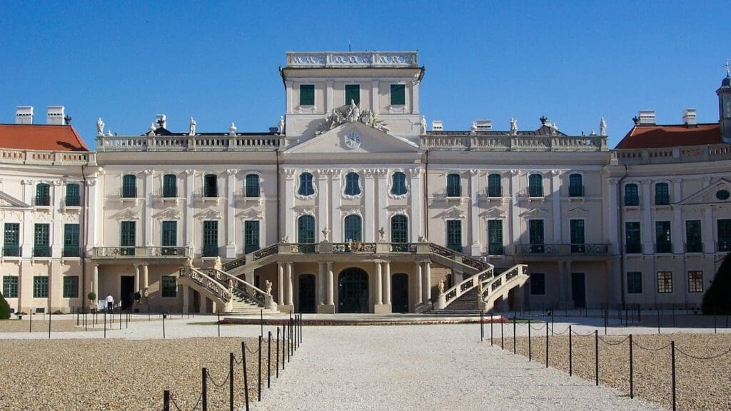 The Esterházy Palace in Fertőd, Hungary.