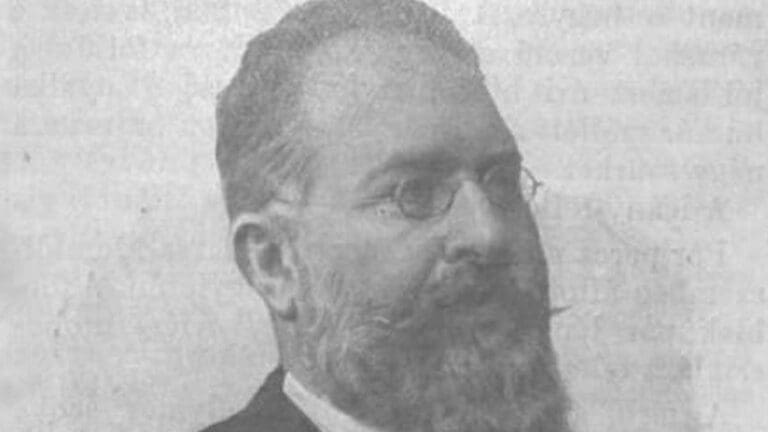 A portrait of József Kőrösy (unknown author) from 1906.