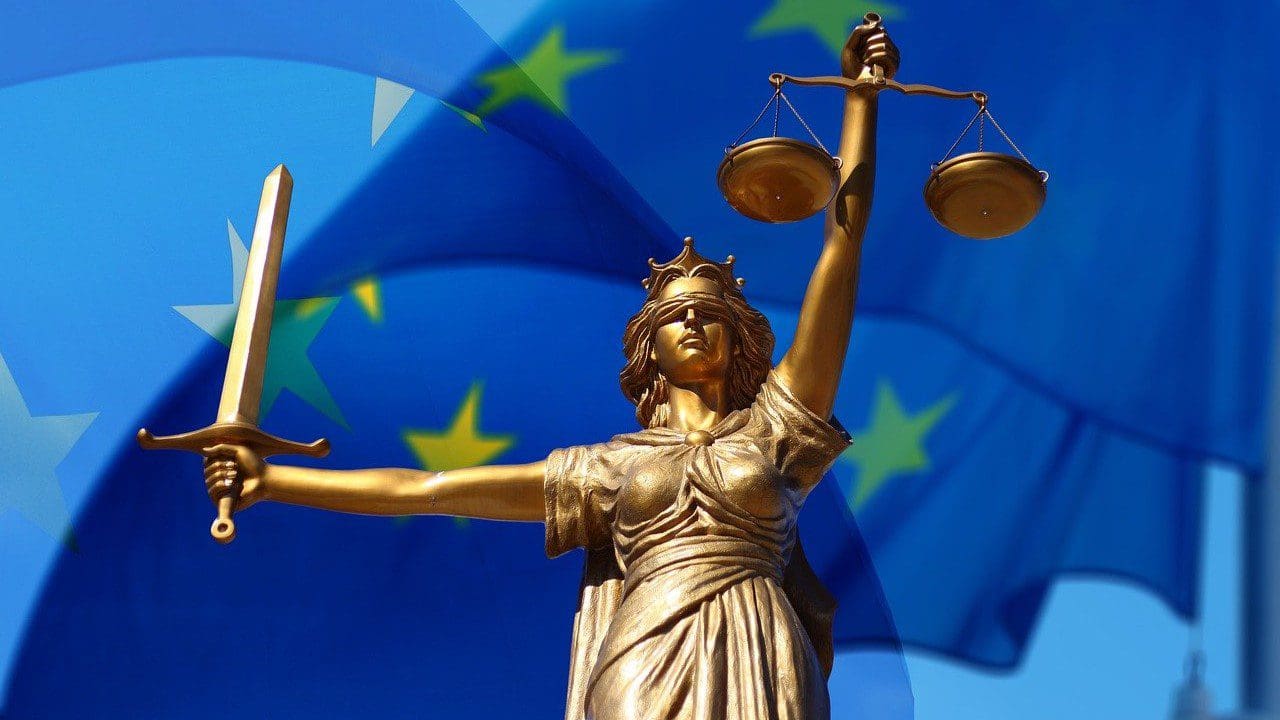 Justitia and the EU.