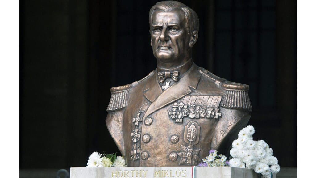 The bust of Miklos Horthy Hungarian Conservative