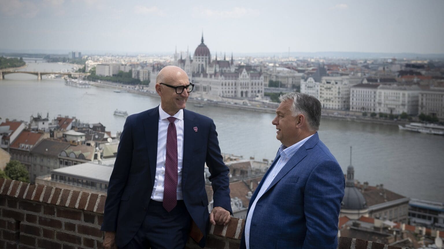 Viktor Orbán Holds Talks with Deutsche Telekom CEO