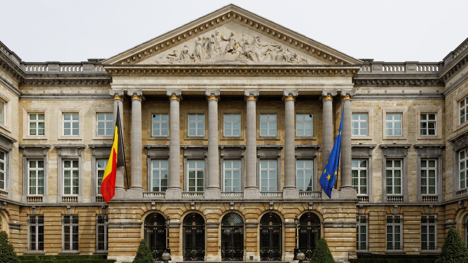 The Palais de la Nation in Brussels, Belgium.