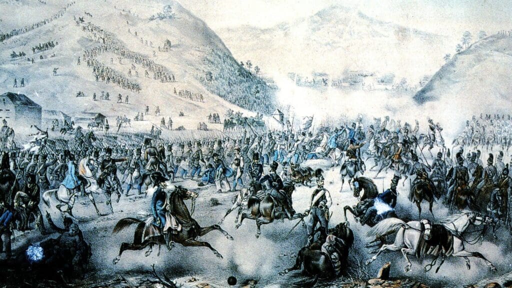 The Battle of Pákozd by Franz Xaver Zalder.