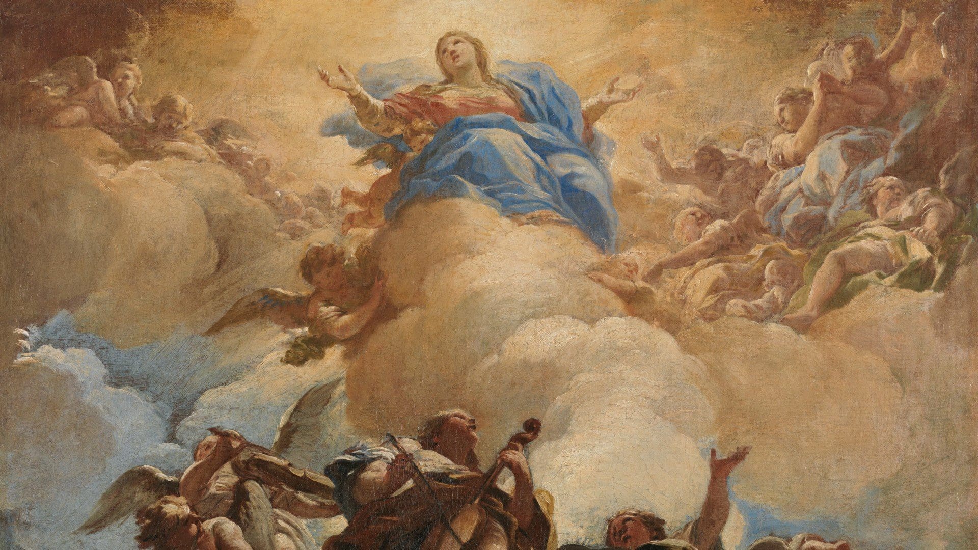 The Assumption of the Virgin by Luca Giordano (ca. 1698)