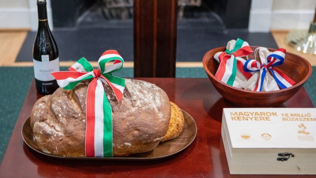 The Bread of Hungarians baked by the Hungarian American community in Washington DC to mark 20 August.