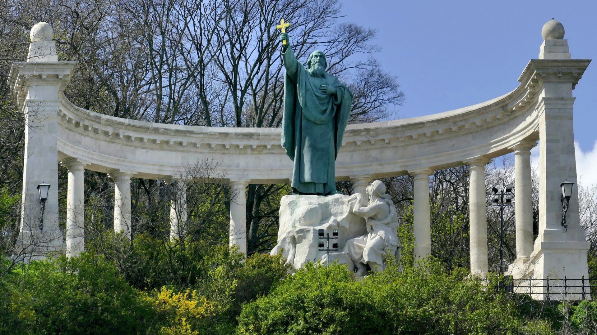The monument to St Gerard in Budapest on Gellért Hill.