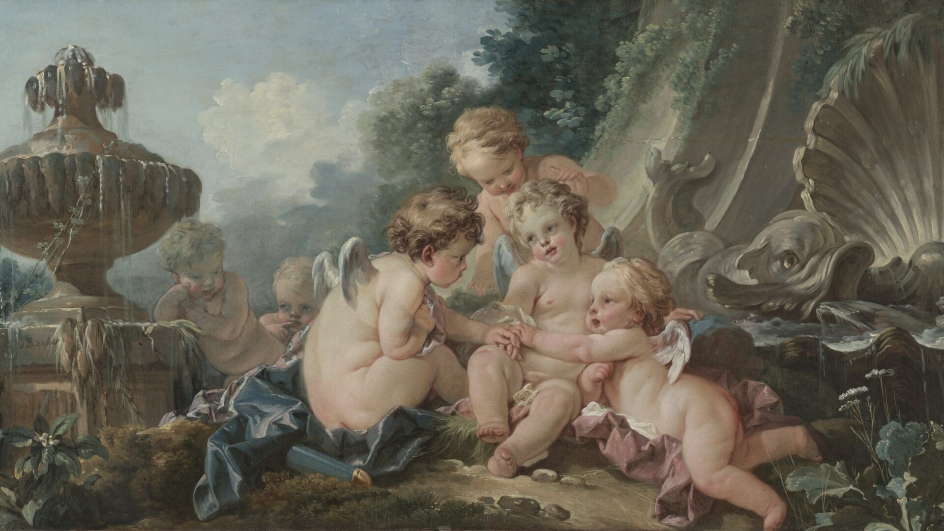 Cupids in Conspiracy by François Boucher (1740).
