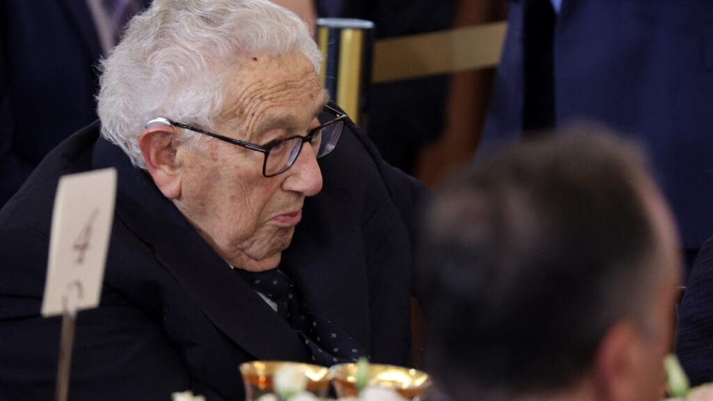 Henry Kissinger attends a luncheon to honour Indian Prime Minister Narendra Modi, hosted by Vice President Kamala Harris and Secretary of State Antony Blinken, at the Department of State on 23 June 2023 in Washington, DC.