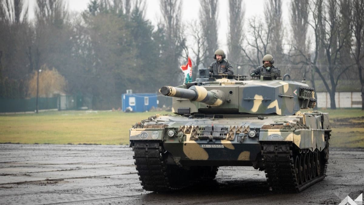 A Leopard tank of the Hungarian Defence Forces.