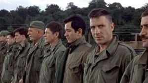 A screenshot from the 1967 film The Dirty Dozen.