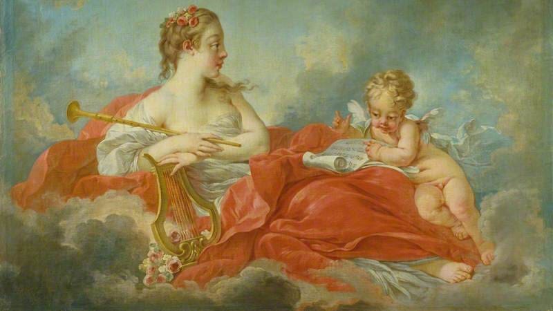 The Muse Clio by François Boucher (1750s)
