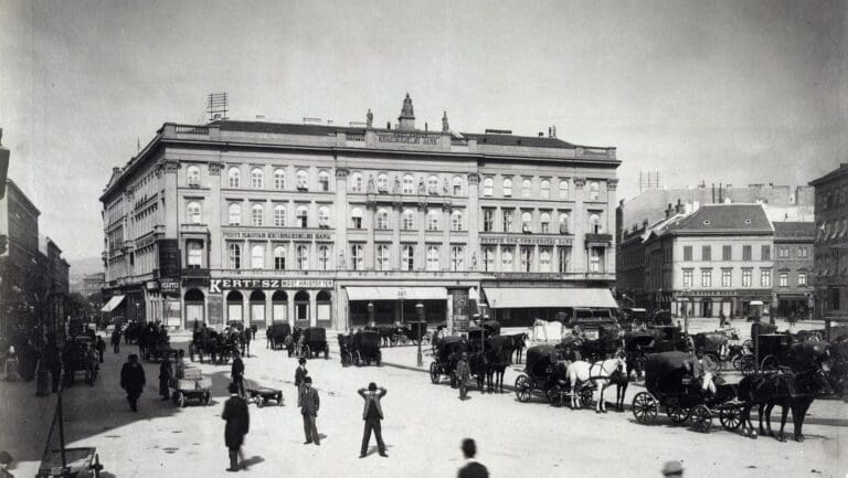The Gerbeaud House and Café on Vörösmarty (Gizella) Square, around 1894