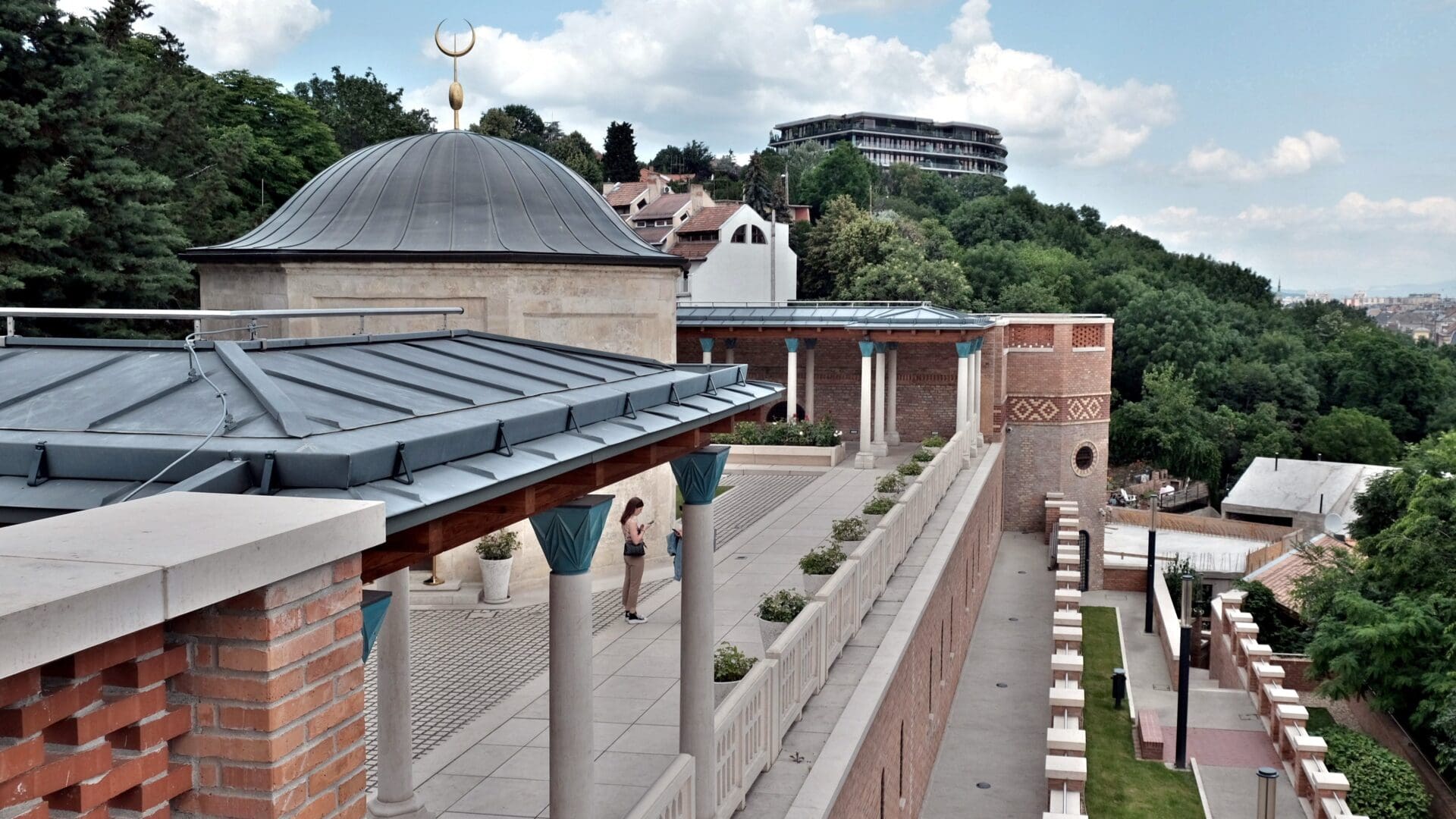 The türbe (tomb) of Gül Baba at the Gül Baba Cultural Centre and Exhibition Space in the 2nd district of Budapest.