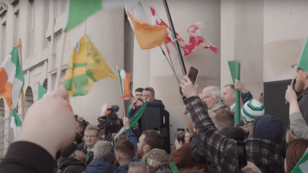 Hungarian Immigrant at Irish Anti-Migration March Garners Public Praise on X