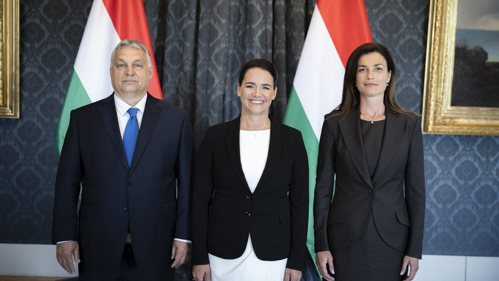 PM Viktor Orbán, President Katalin Novák, Justice Minister Judit Varga