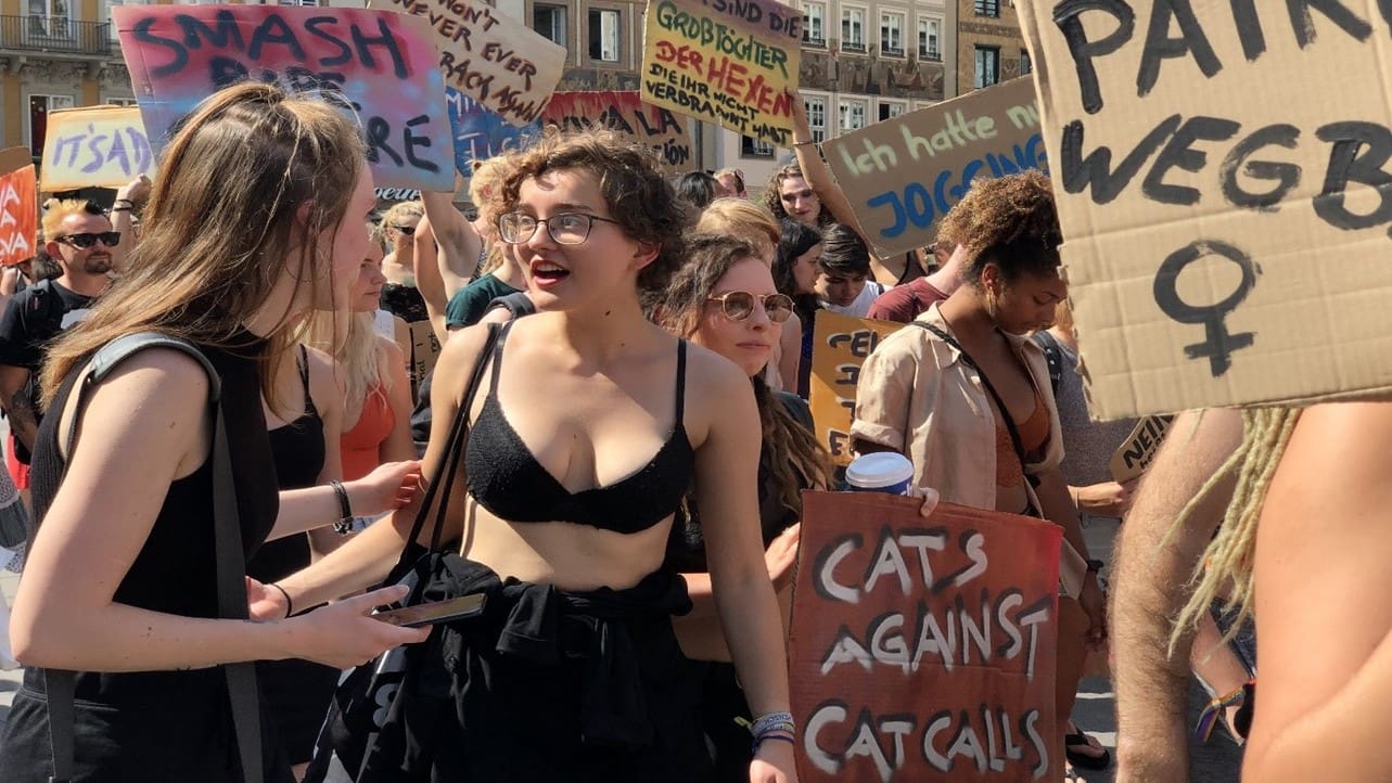 Slut walk in Munich, Germany in 2019