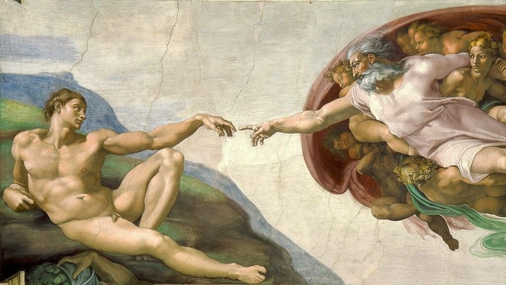 Creation of Adam by Michelangelo (circa 1511)