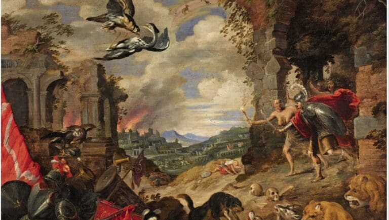 Jan Brueghel the Younger, Allegory of War (1640s). Private collection