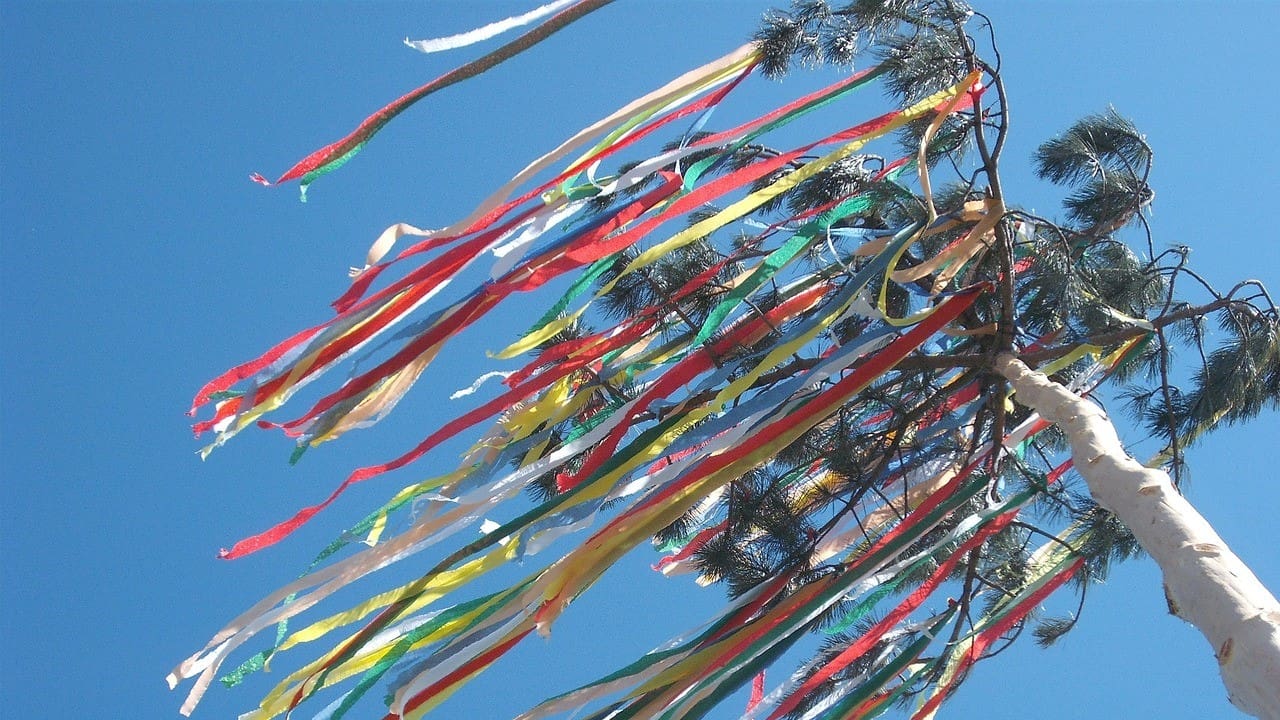 A maypole in Hungary (Pixabay)