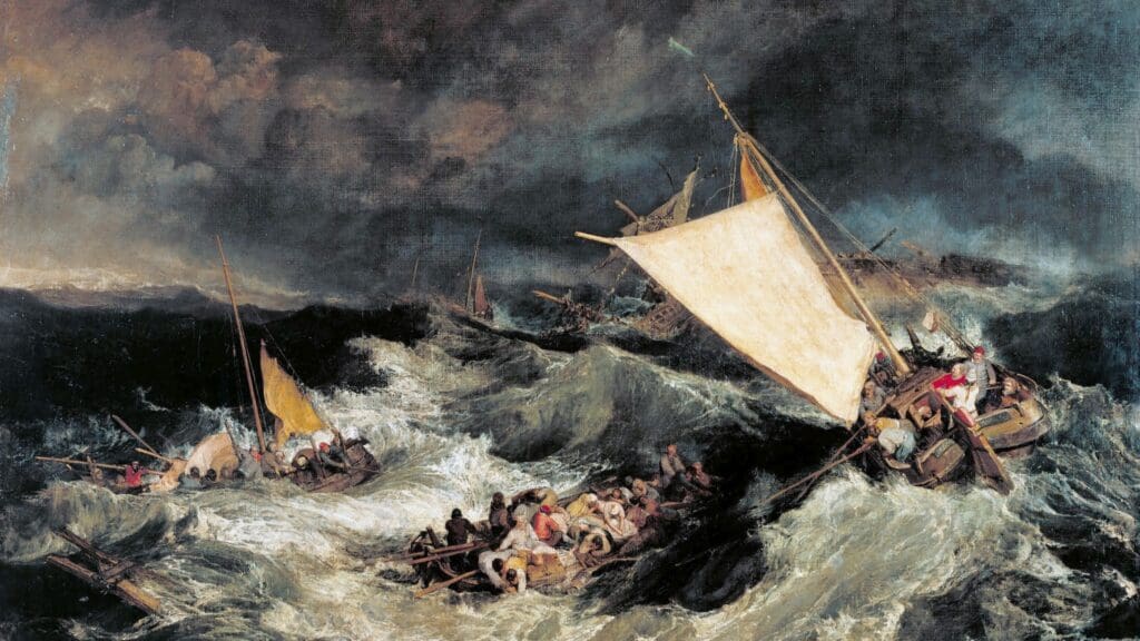 Joseph Mallord William Turner, The Shipwreck (1805). Tate Britain, London, UK