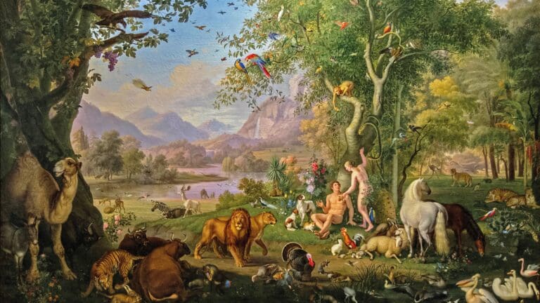 Johann Wenzel Peter, Adam and Eve in the Garden of Eden / Adam and Eve in the Earthly Paradise (1800– 1829). Vatican Museums, Vatican City, Rome, Italy