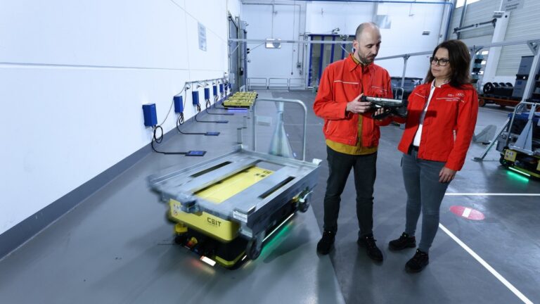 Audi Hungaria’s PPE Electric Drive Production Supported by High-Tech Robotic Fleet