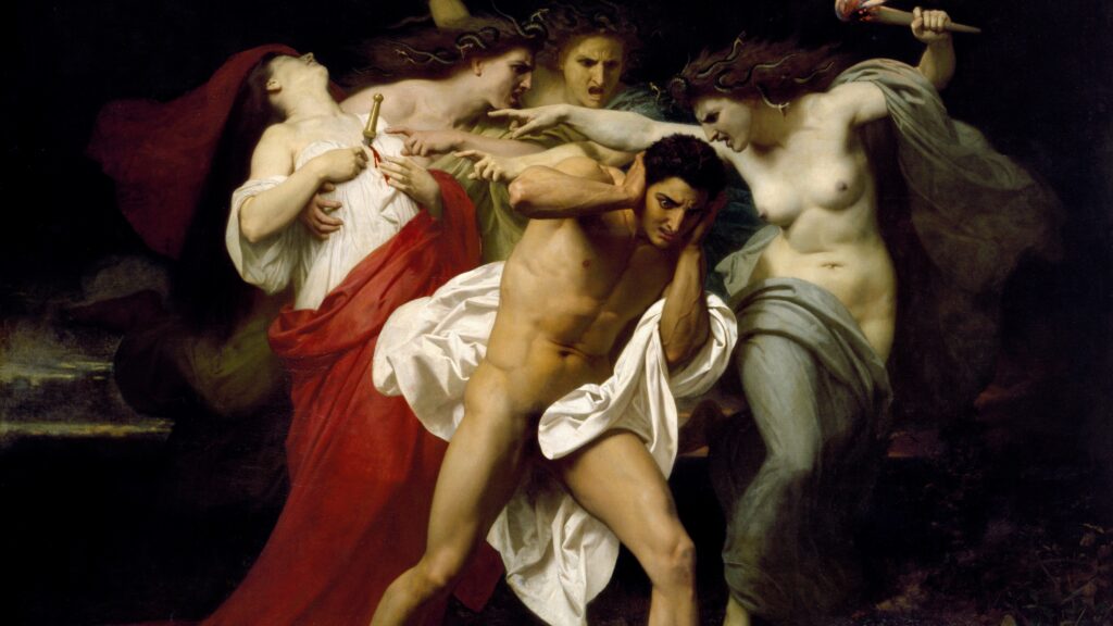 Orestes Pursued by the Furies (1862) by William-Adolphe Bouguereau