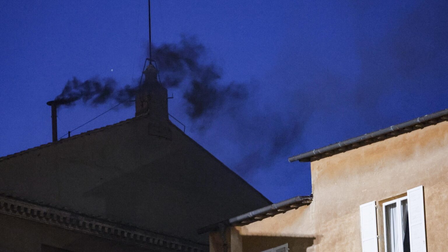 Black Smoke over Vatican Signals No New Pope Yet