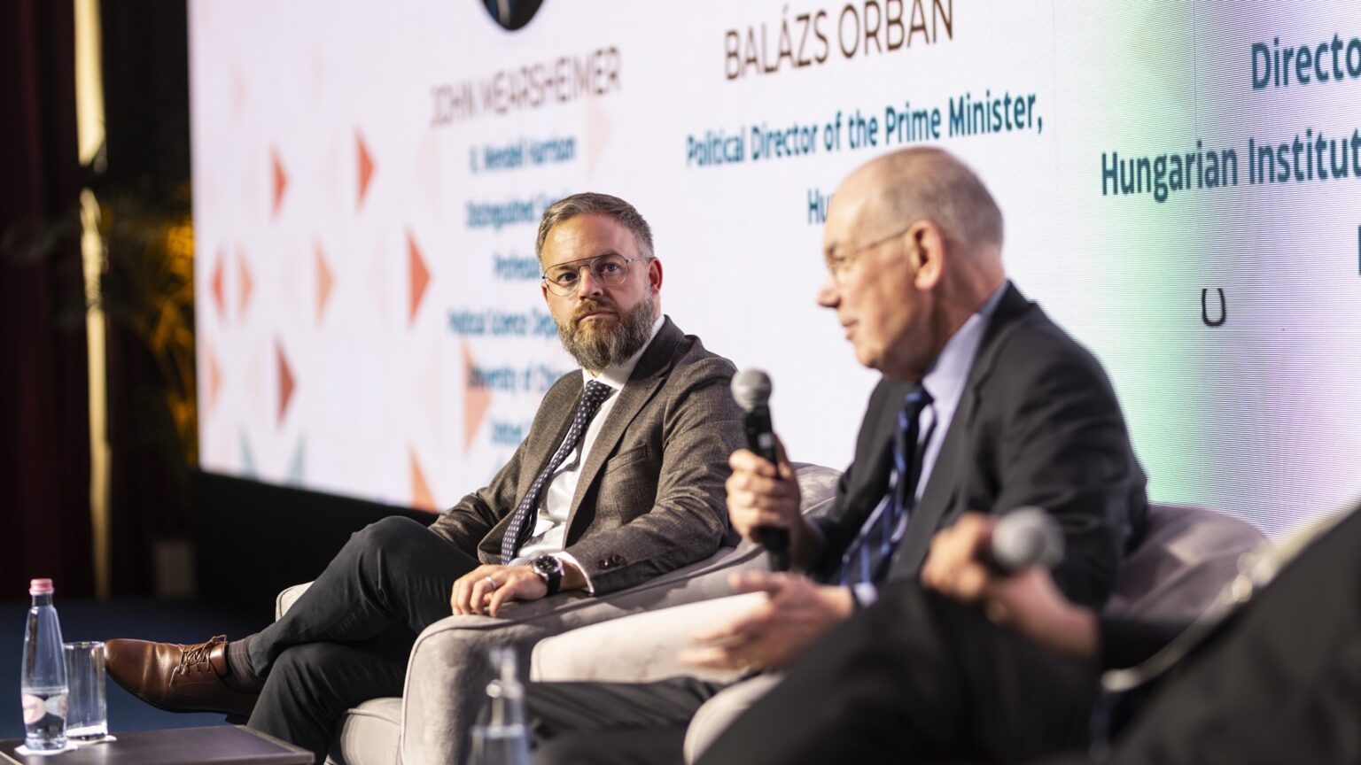 Balázs Orbán, John Mearsheimer Talk Ukraine War at Budapest Global Dialogue 2025