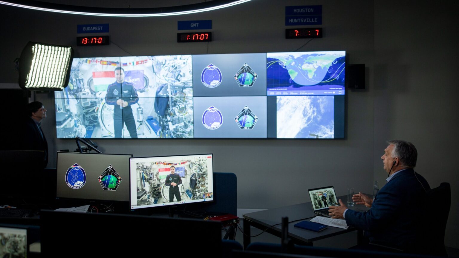 PM Orbán Calls Hungarian Astronaut Tibor Kapu at ISS