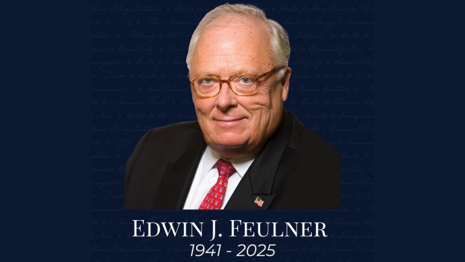 Heritage Foundation Founder Edwin Feulner Passes Away at 83