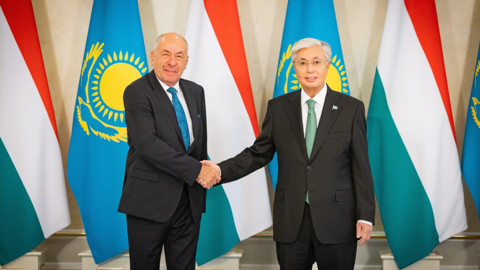 Hungarian President Awarded Kazakhstan’s Highest Honour during State Visit