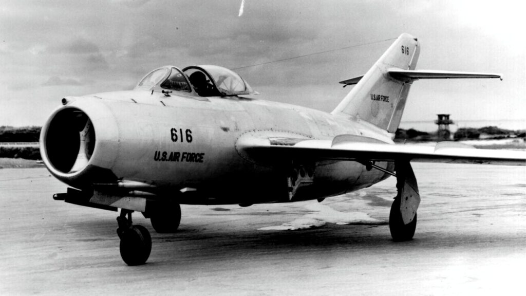 MiG-15 delivered by the defecting North Korean pilot No Kum-Sok to the US Air Force
