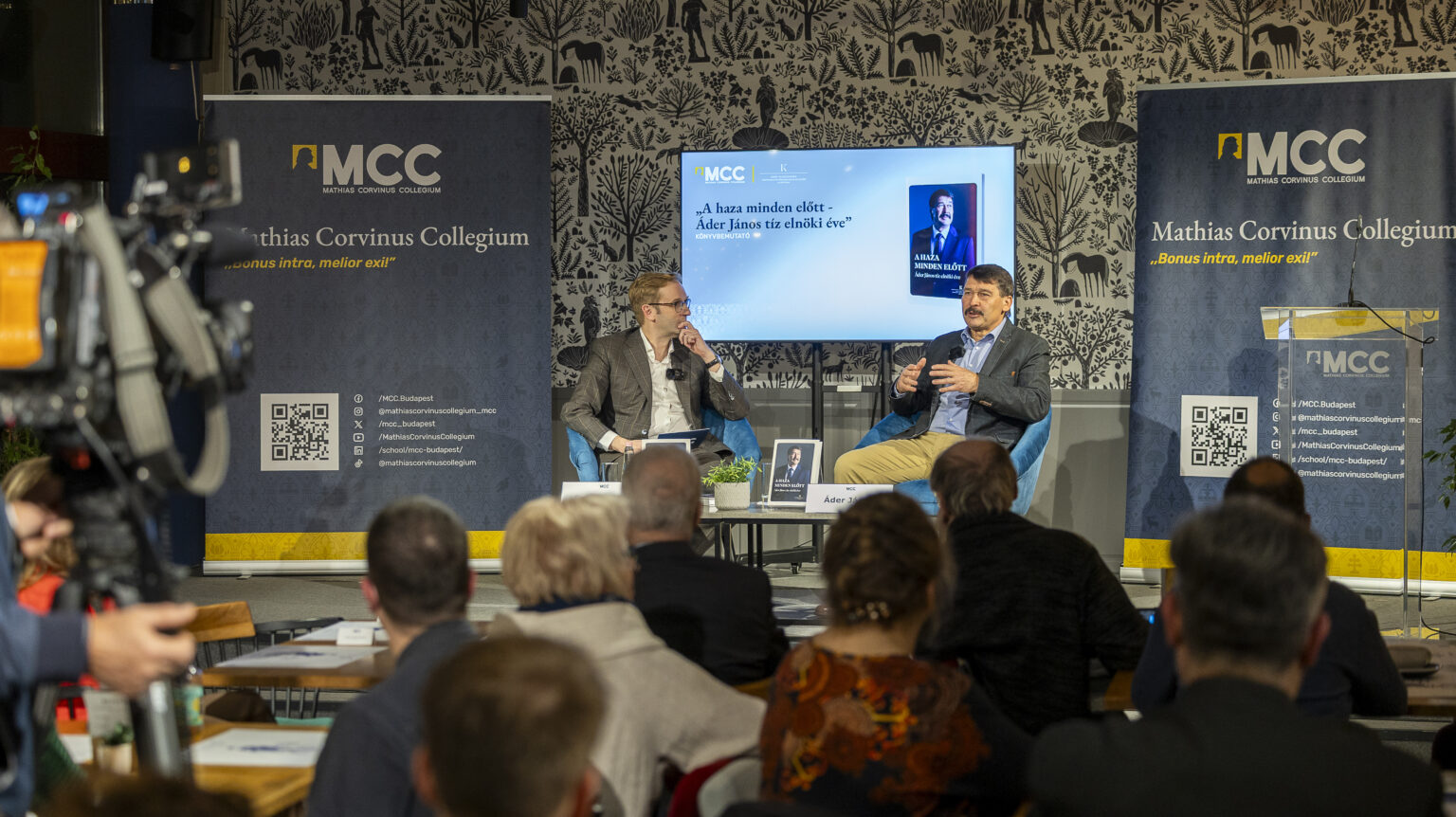 Former President Áder Launches His New Book The Homeland Above All at MCC