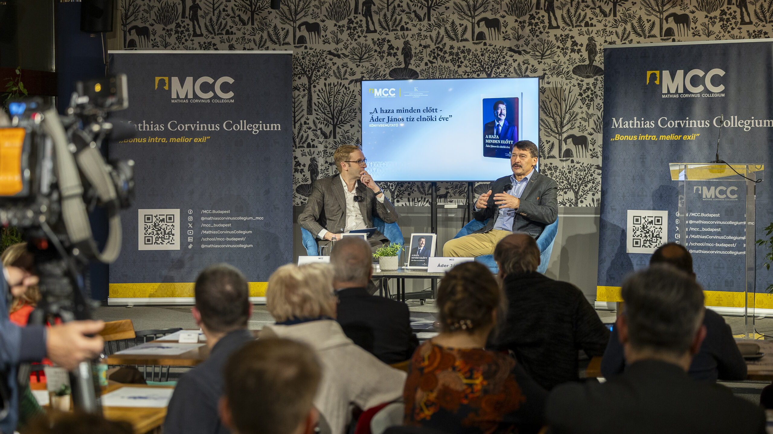 Former President Áder Launches His New Book The Homeland Above All at MCC