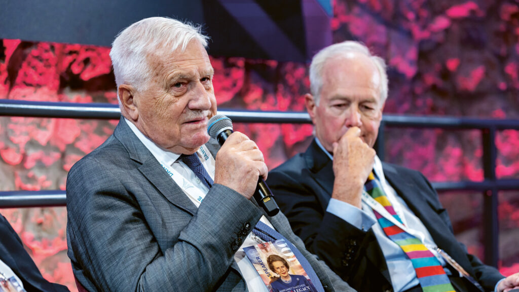 Václav Klaus, former president and prime minister of the Czech Republic speaking at a conference titled ‘Margaret Thatcher: A Life & Legacy’ hosted by the Danube Institute, Budapest, Hungary, 2 October 2025