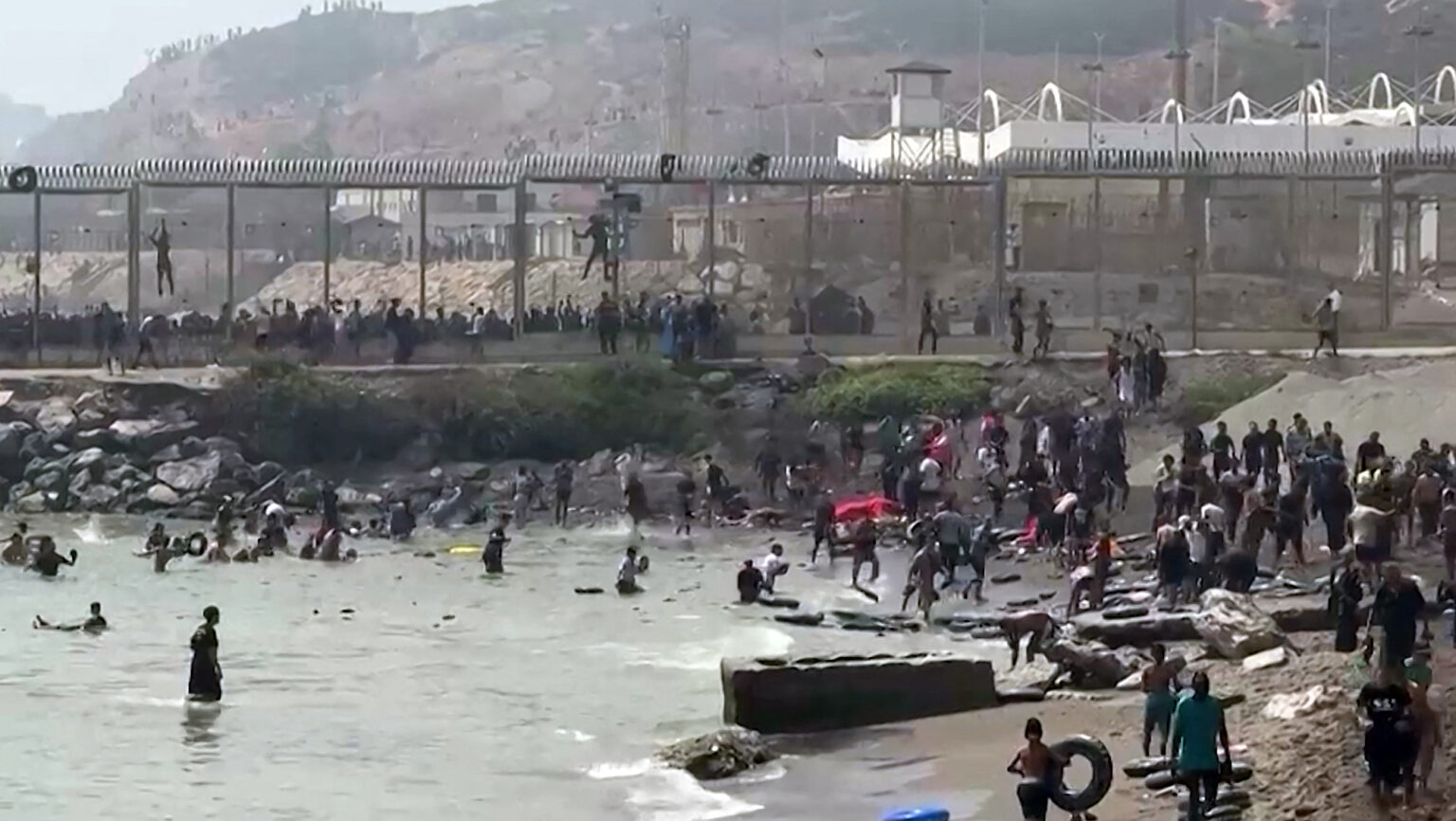 Migrant Invasion Escalates Overnight as Tens of Thousands Storm Spanish Enclaves