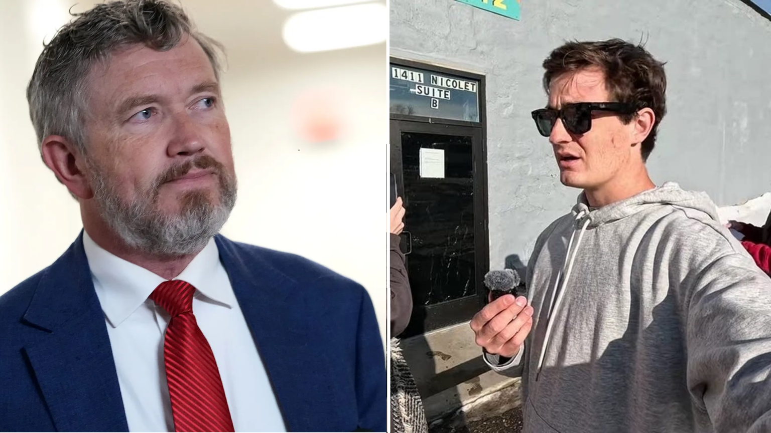 Nick Shirley and Thomas Massie Clash on X